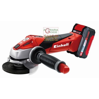 Einhell Smerigliatrice angolare a batteria 18v litio 1,5 ah