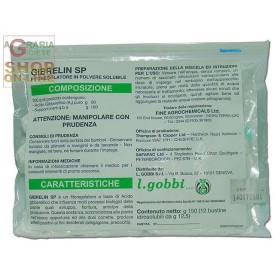 GOBBI GIBRELIN SP ACIDO GIBERILLICO GR. 20 SACCHETTO DA 12 BUSTINE GR. 12,5 GOBBI GIBRELIN SP ACIDO GIBBERILICO GR. 20 SACCHETTO DA 12