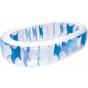 Bestway 54066 Piscina gonfiabile Family Elliptic Ovale Azzurro cm. 229x152x51h Bestway 54066 Piscina gonfiabile Family Elliptic Ovale Azzurro