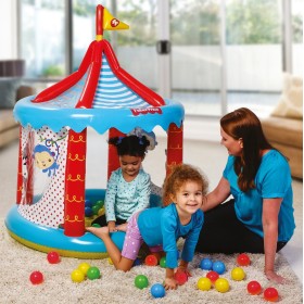 Bestway 93505 CIRCO GONFIABILE FISHER PRICE MULTICOLOR CON PALLINE cm. 104x137h. Bestway 93505 CIRCO GONFIABILE FISHER PRICE MULTICOLOR CON
