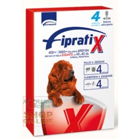 FIPRATIX SPOT-ONE ANTIPARASSITARIO PER CANI DI TAGLIA GIGANTE DA KG. 40 A 60 PZ. 4 FIPRATIX SPOT-ONE ANTIPARASSITARIO PER CANI DI TAGLIA GIGANTE