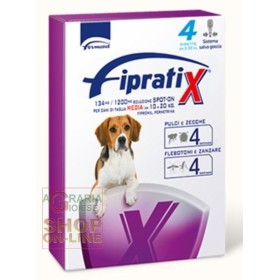 FIPRATIX SPOT-ONE ANTIPARASSITARIO PER CANI DI TAGLIA MEDIA DA KG. 10 A 20 PZ. 4 FIPRATIX SPOT-ONE ANTIPARASSITARIO PER CANI DI TAGLIA MEDIA DA