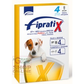 FIPRATIX SPOT-ONERIO ANTIPARAZITAT PENTRUANI DE TAGKG MICI LIA. 4 PÂNĂ LA 10 BUC. 4 FIPRATIX SPOT-ONERIO ANTIPARAZITAT PENTRUANI DE TAGKG MICI LIA.