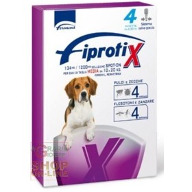 FIPROTIX SPOT-ONE ANTIPARASSITARIO PER CANI DI TAGLIA MEDIA DA KG. 10 A 20 PZ. 4 FIPROTIX SPOT-ONE ANTIPARASSITARIO PER CANI DI TAGLIA MEDIA DA