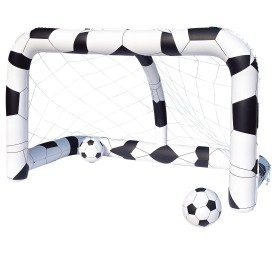PORTA CALCIO GONFIABILE  CON PALLONI CM.213x122x137h. PORTA CALCIO GONFIABILE CON PALLONI CM.213x122x137h.
