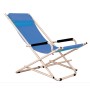 KATIA BLUE STEEL DECK CHAIR AVION FOR SEA SWIMMING POOL CAMPING