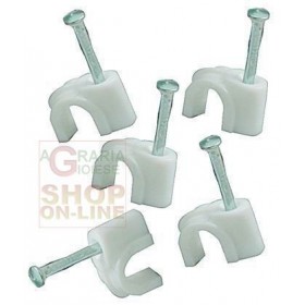 BLINKY FISSACAVI IN PLASTICA BIANCHI PZ. 100 DIAMETRO MM. 14 BLINKY FISSACAVI IN PLASTICA BIANCHI PZ. 100 DIAMETRO MM. 14