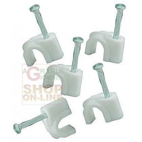 BLINKY FISSACAVI IN PLASTICA BIANCHI PZ. 100 DIAMETRO MM. 16 BLINKY FISSACAVI IN PLASTICA BIANCHI PZ. 100 DIAMETRO MM. 16