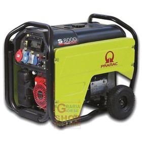 PRAMAC GENERATORE DI CORRENTE  QUATTRO TEMPI 220V - 380V S-8000 KVA 5,6 HP. MONOFASE TRIFASE PRAMAC GENERATORE DI CORRENTE QUATTRO TEMPI 220V - 380V S-8000