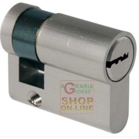JUMĂTATE CILINDRU EUROPEAN CHEIE PROFIL IBFM SATIN CROM MM. 40 JUMĂTATE CILINDRU EUROPEAN CHEIE PROFIL IBFM SATIN CROM MM. 40