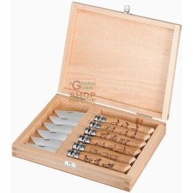 OPINEL SET 6 CUTITE CU CUTIE N. 8 COLECTIA INOX ANIMAL OPINEL SET 6 CUTITE CU CUTIE N. 8 COLECTIA INOX ANIMAL