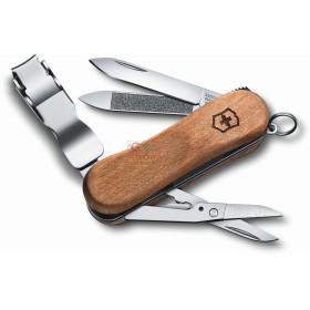 VICTORINOX NAIL CLIPS WOOD 580 MANICO DIN LEMN CU UNGHII TAGLIA