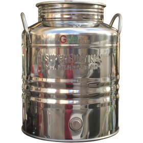 SUPERFUSTINOX MOD CONTAINER DIN OȚEL INOXIDABIL. MILANO LT. 25 DE MARE PREDISPUSE SUPERFUSTINOX MOD CONTAINER DIN OȚEL INOXIDABIL. MILANO LT. 25