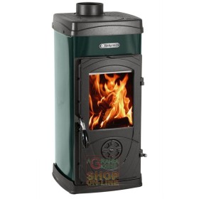 NORDICA STUFA A LEGNA MOD. SUPER MAX KW. 6,0 COLORE VERDE NORDICA STUFA A LEGNA MOD. SUPER MAX KW. 6,0 COLORE VERDE