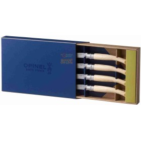 OPINEL SET 4 COLTELLI DA TAVOLA CON MANICO IN FRASSINO LAMA INOX CM. 10 OPINEL SET 4 COLTELLI DA TAVOLA CON MANICO IN FRASSINO LAMA