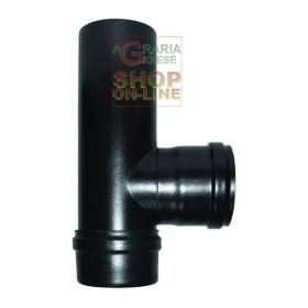 DEVIAZIONI T SMALBO PER STUFA A PELLET M/F MM.1 CON ISPEZIONE DIAMETRO CM. 8 DEVIAZIONI T SMALBO PER STUFA A PELLET M/F MM.1 CON ISPEZIONE