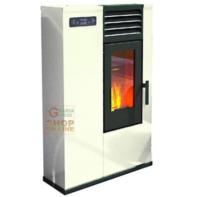 STUFA A PELLET PUNTO FUOCO SUSY SLIM KW. 7,5 (BR) AVORIO