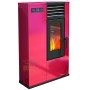 STUFA A PELLET PUNTO FUOCO SUSY SLIM KW. 7,5 (BR) ROSSO