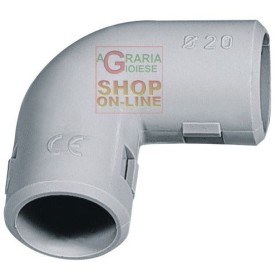 CURVA 90 GRADI ISPEZIONE REVERSERSIBILE DIAM. 20 PZ. 2 CURVA 90 GRADI ISPEZIONE REVERSERSIBILE DIAM. 20 PZ. 2