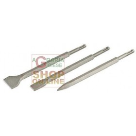 EINHEL SET 3 PUNTE SCALPELLI ATTACCO SDS PLUS EINHEL SET 3 PUNTE SCALPELLI ATTACCO SDS PLUS