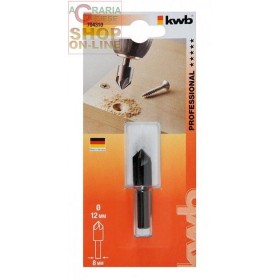 Einhell countersink WS 12 mm. cu conexiune mm. 8 pentru lemn și metale neferoase Einhell countersink WS 12 mm. cu conexiune mm. 8 pentru lemn și