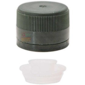 CAPAC DIN PLASTIC FILETAT CU TURNOR VERDE ANTI-UMPLERE 31.5X24 BUC. 100 CAPAC DIN PLASTIC FILETAT CU TURNOR VERDE ANTI-UMPLERE 31.5X24