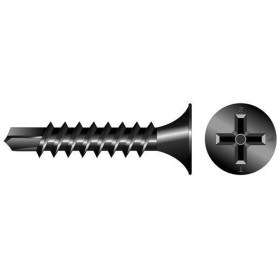 ȘURUBURI PENTRU GIPS-CARTON NEGRU TSP AUTOFILETANT MM. 3.5X25 BUC. 1000 ȘURUBURI PENTRU GIPS-CARTON NEGRU TSP AUTOFILETANT MM. 3.5X25