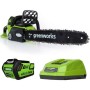 GREENWORKS MOTOSEGA A BATTERIA GD40CS40K4 40V 4AH LI-ION CM. 40