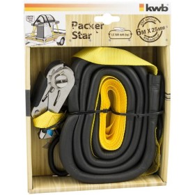 Curea de fixare Cu teaci de protecție și 2 cârlige 6 mt. x 25 mm. Curea de fixare Cu teaci de protecție și 2 cârlige 6 mt. x 25