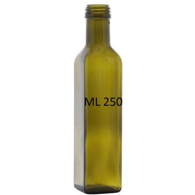 BOTTIGLIA PER OLIO MOD. MARASCA LT. 0,250 IMBOCCATURA MM. 31,5