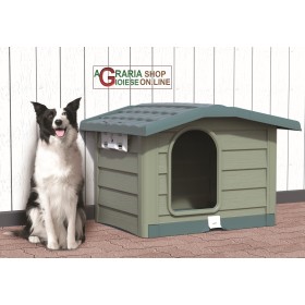Canisa pentru caini mari Bama Bungalow dimensiuni verzi cm.110x94x77 Canisa pentru caini mari Bama Bungalow dimensiuni verzi