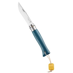 OPINEL DIN OTEL INOXIDABIL CUTIT N. 8 CUIR BLEU CU MANICO IN PIELE LITITED EDITION OPINEL DIN OTEL INOXIDABIL CUTIT N. 8 CUIR BLEU CU MANICO IN