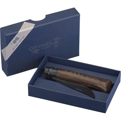 OPINEL din otel inoxidabil N. 8 BLACK EDITION WENGE CUAMA NEGRU