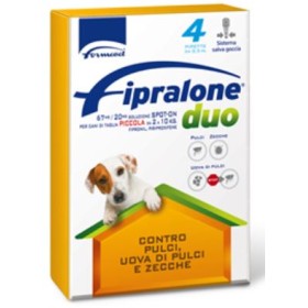 FIPRALONE DUO SPOT PE CAT ANTIPARAZITARRIO PENTRUANI KG MICI. 2 PÂNĂ LA 10 BUC. 4 FIPRALONE DUO SPOT PE CAT ANTIPARAZITARRIO PENTRUANI KG MICI. 2