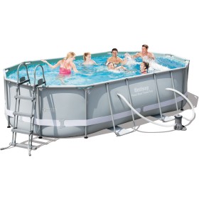 BESTWAY PISCINĂ 56448 CU CADRU METALIC COMPLET tratat CM. 488x305x107h. BESTWAY PISCINĂ 56448 CU CADRU METALIC COMPLET tratat CM.