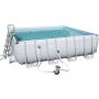 BESTWAY 56626 PISCINA CON TELAIO COMPLETA CM. 488x488x122h.