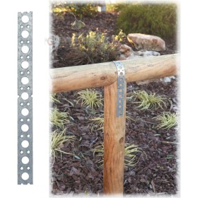 BANDĂ PERFORATĂ FIER GALVANIZAT MT. 10 MM. 0,8 (0,7) X 25 BANDĂ PERFORATĂ FIER GALVANIZAT MT. 10 MM. 0,8 (0,7) X 25