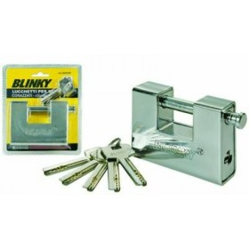 VIGOR LUCCHETTO ANTISCASSO PER SERRANDE CORAZZATO CILINDRO EURO MM. 90 BLINKY LUCCHETTO ANTISCASSO PER SERRANDE CORAZZATO CILINDRO