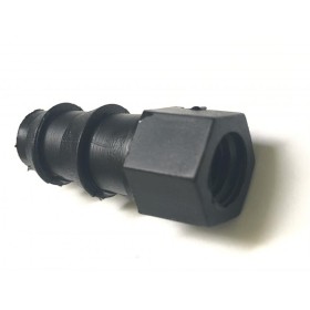 ADATTATORE PORTAGOMMA PER TUBO NERO PN4 DIAM. 16 CON USCITA FILETTATA PER FARFALLA ADATTATORE PORTAGOMMA PER TUBO NERO PN4 DIAM. 16 CON USCITA