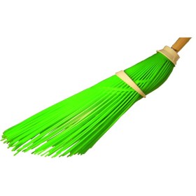 MĂTURĂ DE PLASTIC FĂRĂ MANICO ÎNCLINATE FIRE VERZI DIAM CONEXIUNE. 25 MM. MĂTURĂ DE PLASTIC FĂRĂ MANICO ÎNCLINATE FIRE VERZI DIAM
