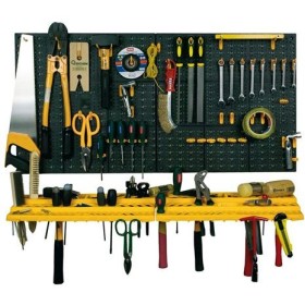 SET DE 2 PANOURI SUPORT INSTRUMENT CU 2 BĂRBAȚISOLE ȘI 50 CÂRLIGE DIN PLASTIC CM. 97.8x77.8x74.3 SET DE 2 PANOURI SUPORT INSTRUMENT CU 2 BĂRBAȚISOLE ȘI 50