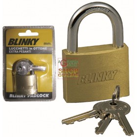 VIGOR LUCCHETTO IN OTTONE MODELLO SLIM MM. 30 BLINKY LUCCHETTO IN OTTONE MM. 30
