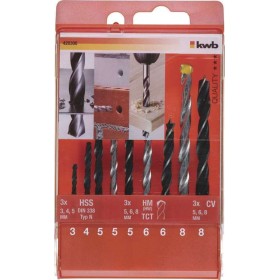Kit set 9 buc. sfaturi pentru perete din lemn și metal Kit set 9 buc. sfaturi pentru perete din lemn și metal