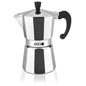 Macchina del caffè caffettiera moka eva in alluminio 280G 3 Tazze Macchina del caffè caffettiera moka eva in alluminio 280G 3
