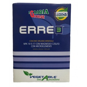 VEGETABLE ERRE 3 CUCIMȘI ORGAN MINERAL CU MAGSULF NESIO CU MICRO NPK 10.5.17 GR. 500 VEGETABLE ERRE 3 CUCIMȘI ORGAN MINERAL CU MAGSULF NESIO CU