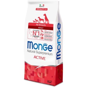 MONGE HRANĂ PENTRU CROCHETE CANI TOATE RASELE ADULT ACTIV CU KG DE PUI. 12 MONGE HRANĂ PENTRU CROCHETE CANI TOATE RASELE ADULT ACTIV CU KG