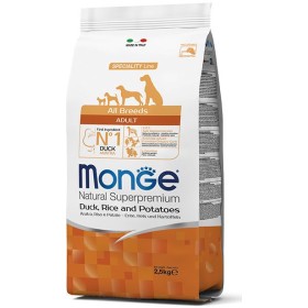 MONGE HRANĂ PENTRU CANI CROQUETTES TOATE RASELE ADULT CU OREZ DE RAȚĂ ȘI CARTOFI KG. 12 MONGE HRANĂ PENTRU CANI CROQUETTES TOATE RASELE ADULT CU OREZ