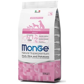 MONGE HRANĂ PENTRU CANI CROQUETTES TOATE RASELE ADULT CU OREZ DE PORC ȘI CARTOFI KG. 12 MONGE HRANĂ PENTRU CANI CROQUETTES TOATE RASELE ADULT CU OREZ