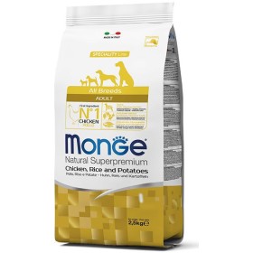 MONGE HRANĂ PENTRU CANI CROCHETE TOATE RASELE ADULT CU OREZ DE PUI ȘI CARTOFI KG. 12 MONGE HRANĂ PENTRU CANI CROCHETE TOATE RASELE ADULT CU OREZ DE