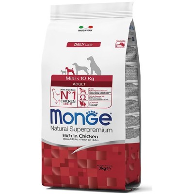 MONGE MANGIME PER CANI CROCCHETTE MINI ADULT CON POLLO KG. 3